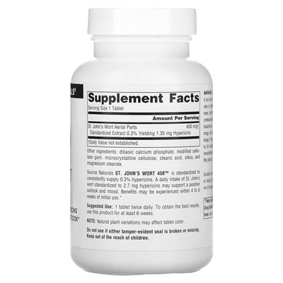 Natürliche Quelle, St. Johanniskraut 450, 450 mg, 180 Tabletten