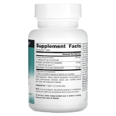 Source Naturals, Ekstrakt Kurkumy, 100 tabletek Source Naturals, Ekstrakt Kurkumy, 100 tabletek