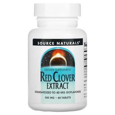 Source Naturals, Rotklee-Extrakt, 500 mg, 60 Tabletten