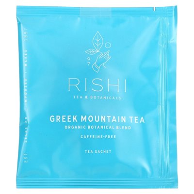 Rishi Tea, grecka herbata górska, kofeina, 15 saszetów, 1,37 uncji (39 g) Rishi Tea, grecka herbata górska, kofeina, 15 saszetów, 1,37 uncji (39 g)