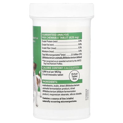 Terry Naturally, Probiotyk codzienny, dla Psów, 60 tabletek do żucia, 1,32 uncji (37,5 g)
