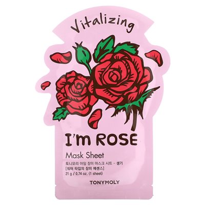 Tonymoly, I'm Rose, Vitalizing Beauty Mask, 1 arkusz, 0,74 uncji (21 g)