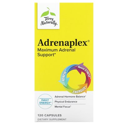 Terry Naturally, Adrenaplex, Maksymalne Wsparcie Dla Nadnerczy, 120 Kapsułek Terry Naturally, Adrenaplex, Maksymalne Wsparcie Dla Nadnerczy, 120 Kapsułek