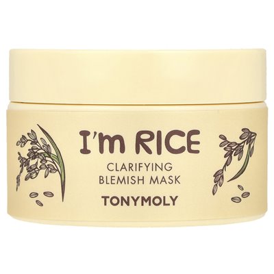 Tonymoly, jestem ryżem, wyjaśnianie masy kosmetycznej, 3,38 fl oz (100 ml)