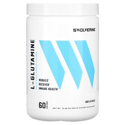 Swolverine, L-Glutamine, Unstoppable, 10.58 oz (300 g)
