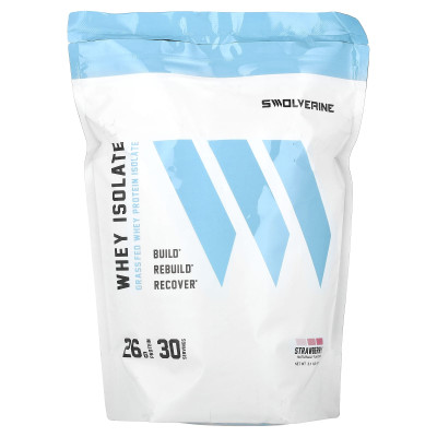 Swolverine, serwata izolowa, truskawka, 2,11 funta (960 g) Swolverine, serwata izolowa, truskawka, 2,11 funta (960 g)