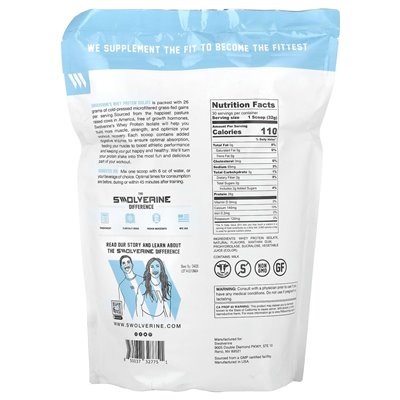 Swolverine, serwata izolowa, truskawka, 2,11 funta (960 g) Swolverine, serwata izolowa, truskawka, 2,11 funta (960 g)