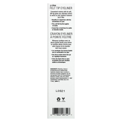 Wet n Wild, Poline Feil Tip Eyeliner, 875b Black, 0.017 oz (0.5 g)