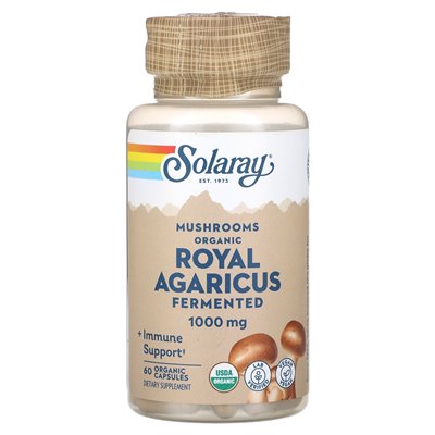 Solaray, fermentowany Królewski Agaricus, grzyby, 1000 mg, 60 kapsułek organicznych (500 mg na kapsułkę) Solaray, fermentowany Królewski Agaricus, grzyby, 1000 mg, 60 kapsułek organicznych (500 mg na kapsułkę)
