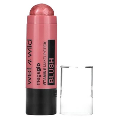 Wet n Wild, Megaglo, Vitamin E Makeup Stick, Blush, 1115544 Dudy Pink, 0.21 oz (6 g)