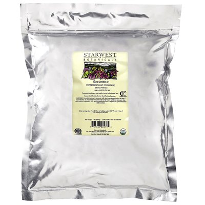 Starwest Botanicals, Bio-Pfefferminzblätter C/s, 1 lb (453,6 g)