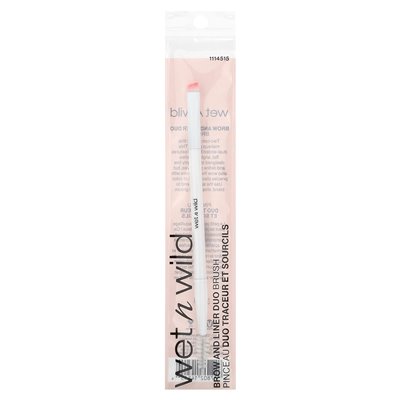 Wet n Wild, Brow and Liner Duo Brush, 1 szczotka