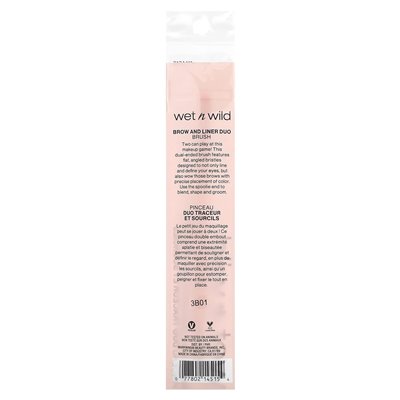Wet n Wild, Brow and Liner Duo Brush, 1 szczotka
