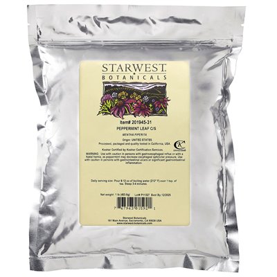 Starwest Botanicals, Pfefferminzblätter, geschnitten und gesiebt, 1 Funt (453,6 g)