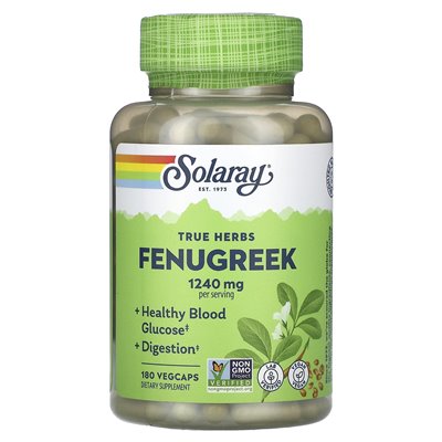 Solaray, True Herbs, kozieradka, 1240 mg, 180 kapsułek warzywnych (620 mg na kapsułkę) Solaray, True Herbs, kozieradka, 1240 mg, 180 kapsułek warzywnych (620 mg na kapsułkę)