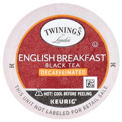 Twin, Pure Black Tea, English Breakfast, Decaffeinated, 24 Kup-Cup, 0.11 oz (3.2 g)