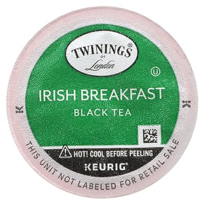 Bliźniacze, czysta czarna herbata, irlandzkie śniadanie, 24 K-cup, 0,11 uncji (3 g) Bliźniacze, czysta czarna herbata, irlandzkie śniadanie, 24 K-cup, 0,11 uncji (3 g)