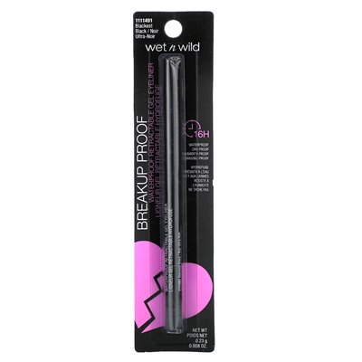 Wet n Wild, Shatter Resistant, Waterproof Retractable Gel Eyeliner, 1111491 Blackst Black, 0.008 oz (0.23 g)