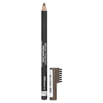 Rimmel London, Brow This Way, Professioneller Augenbrauenstift, 006 Brunette, 0,05 oz (1,4 g)