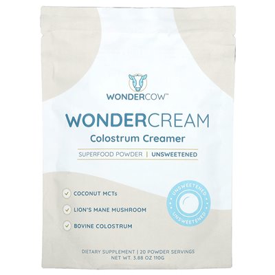 Wondercow, Wondercream, Calostrum Creamer, Unsteeteded, 3,88 uncji (110 g) Wondercow, Wondercream, Calostrum Creamer, Unsteeteded, 3,88 uncji (110 g)
