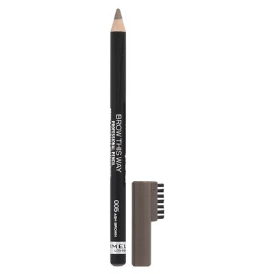 Rimmel London, Brow This Way, Professional Brow Pencil, 005 Ash Brown, 0.05 oz (1.4 g)