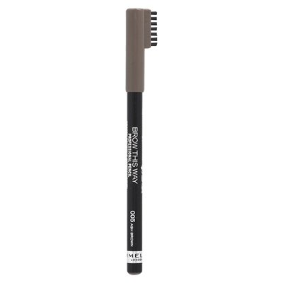 Rimmel London, Brow This Way, Professional Brow Pencil, 005 Ash Brown, 0.05 oz (1.4 g)
