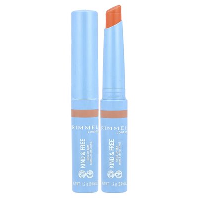 Rimmel London, uprzejmy i bezpłatny, zabarwiony balsam do ust, 003 Tropical Spark, 0,05 uncji (1,7 g)