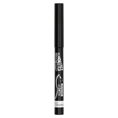 Rimmel London, Scandal'eyes, thick and thin eyeliner, 001 black, 0.0367 fl oz (1.1 ml)
