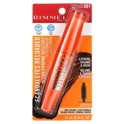Rimmel London, Scandal'eyes, Reloaded Mascara, 001 Extreme Black, 12 ml (0,40 fl. oz.)