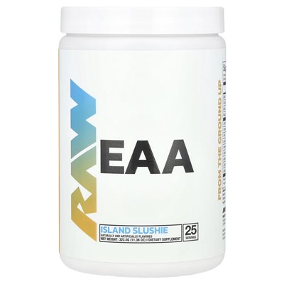 Raw Nutrition, EAA, Island Slushie, 11,38 uncji (322,5 g) Raw Nutrition, EAA, Island Slushie, 11,38 uncji (322,5 g)