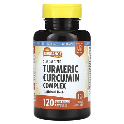 Sundance Vitamins, Standardized Turmeric Curcumin Complex, 120 Quick Release Capsules Sundance Vitamins, Standardized Turmeric Curcumin Complex, 120 Quick Release Capsules