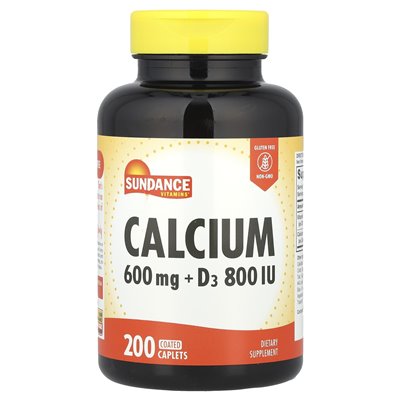 Sundance Vitamins, Calcium + D3, 200 Coated Caplets Sundance Vitamins, Calcium + D3, 200 Coated Caplets