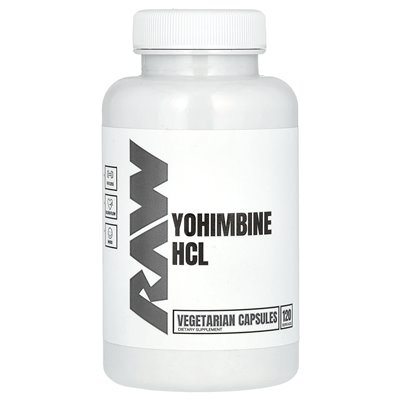 Raw Nutrition, Yohimbine HCL, 120 kapsułek wegetariańskich