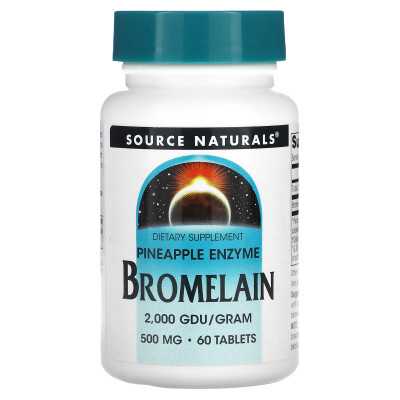 Source Naturals, Bromelain 2000 GDU/G, 500 mg, 60 tablets