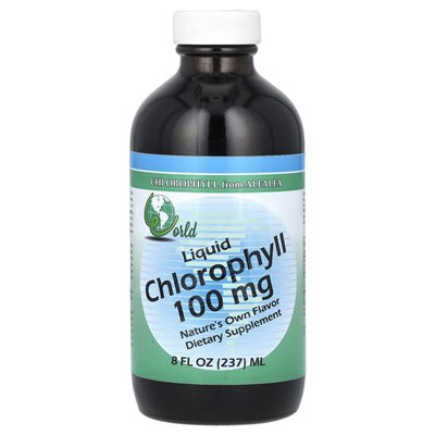 Światowy organiczny, ciekawy chlorofil, 100 mg, 8 fl oz (237 ml)