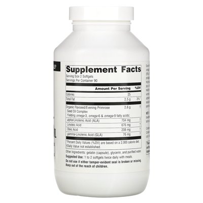 Source Naturals, Flax Oil-Primrose, 1300 mg, 180 softgels
