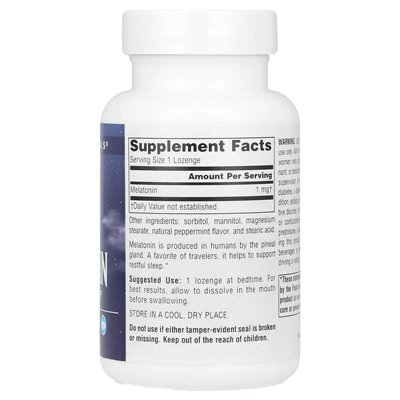 Source Naturals, Nauka Snu, Melatonina, Mięta Pieprzowa, 1 mg, 300 czopków Source Naturals, Nauka Snu, Melatonina, Mięta Pieprzowa, 1 mg, 300 czopków