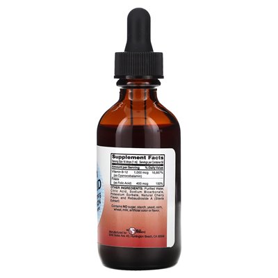 Światowy organiczny, b -12 z kwasem foliowym, 2 fl oz (59 ml)