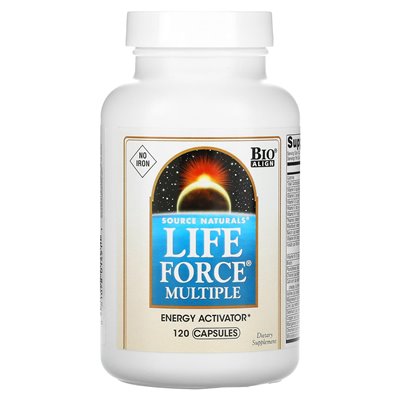 Natural Source, Multiple Life Force, Iron Free, 120 Capsules