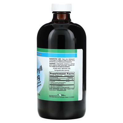 Światowy ekologiczny, ciekawy chlorofil, 100 mg, 16 fl oz (474 ​​ml)