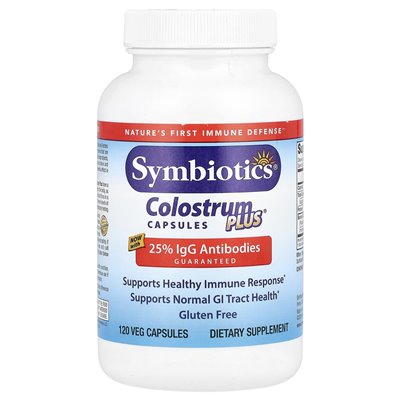 Symbiotics, Kolostrum Plus, 120 Wegańskich Kapsułek Symbiotics, Kolostrum Plus, 120 Wegańskich Kapsułek