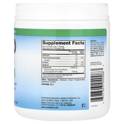 Symbiotics, Powolostrum Plus® proszek, 6,3 uncji (180 g) Symbiotics, Powolostrum Plus® proszek, 6,3 uncji (180 g)