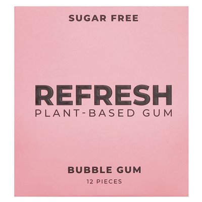 Refresh gum, bubble gum, 12 pieces, 12 pieces