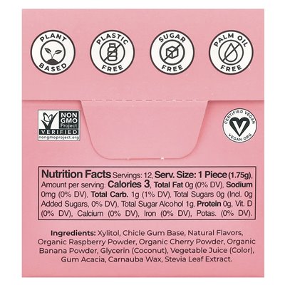 Refresh gum, bubble gum, 12 pieces, 12 pieces