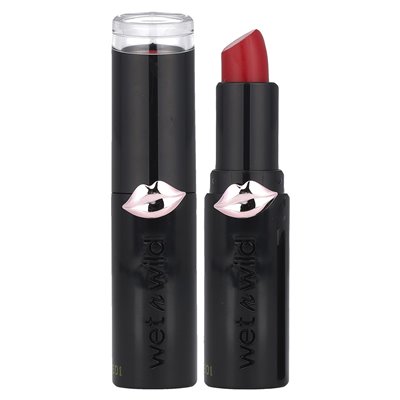 Wet n Wild, Megalast, Matte Lip Color, 1111418 Sassspot Red, 0,11 uncji (3,3 g)