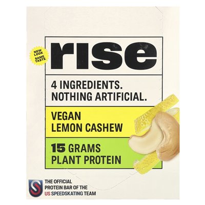 Rise Bar, Proteinriegel, Lemon Nervous, 12 Riegel, je 2,1 oz (60 g)