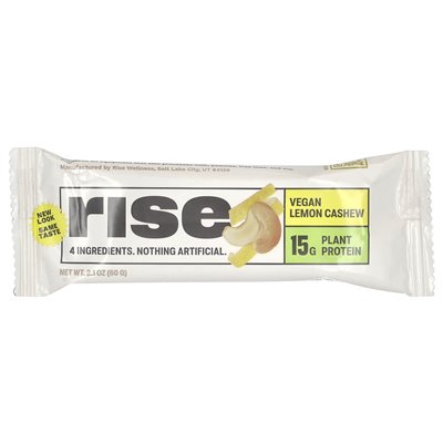 Rise Bar, Proteinriegel, Lemon Nervous, 12 Riegel, je 2,1 oz (60 g)
