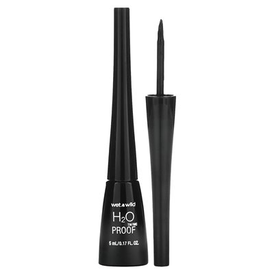 Wet n Wild, H2oproof, flüssiger Eyeliner, 879 Schwarz, 0,17 fl oz (5 ml)
