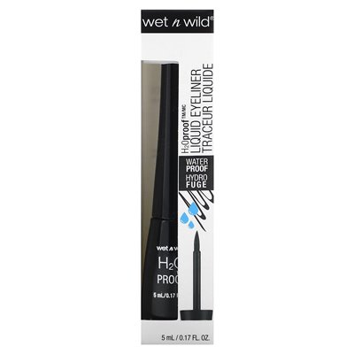 Wet n Wild, H2oproof, flüssiger Eyeliner, 879 Schwarz, 0,17 fl oz (5 ml)