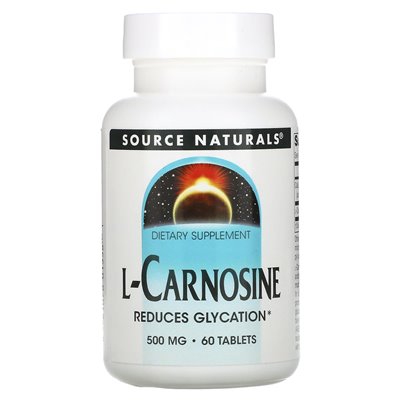 Source Naturals, L-Carnosine, 500mg, 60 Tablets